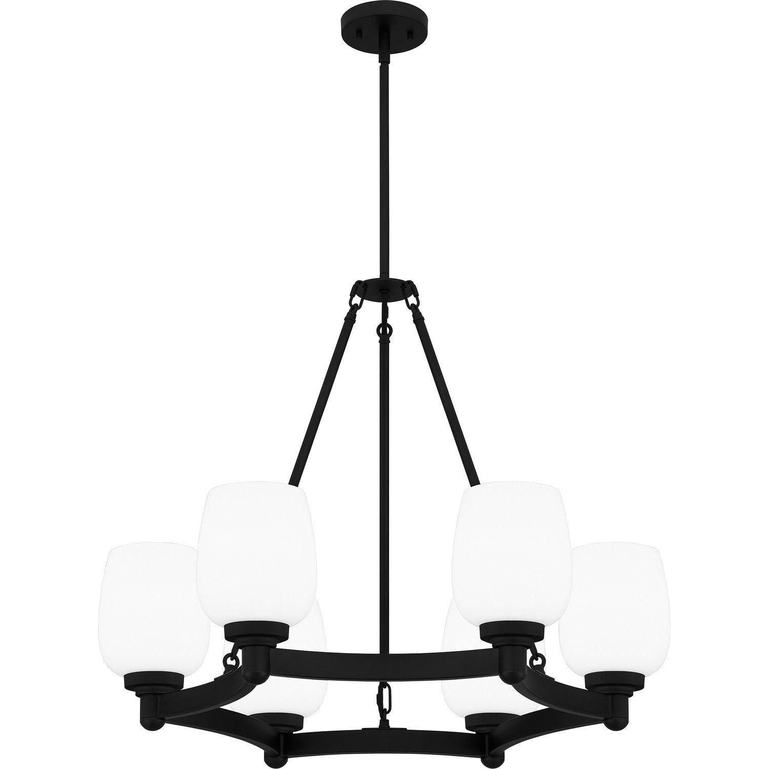 Quoizel - Penning Chandelier - PNG5028MBK - Canada Light Shop