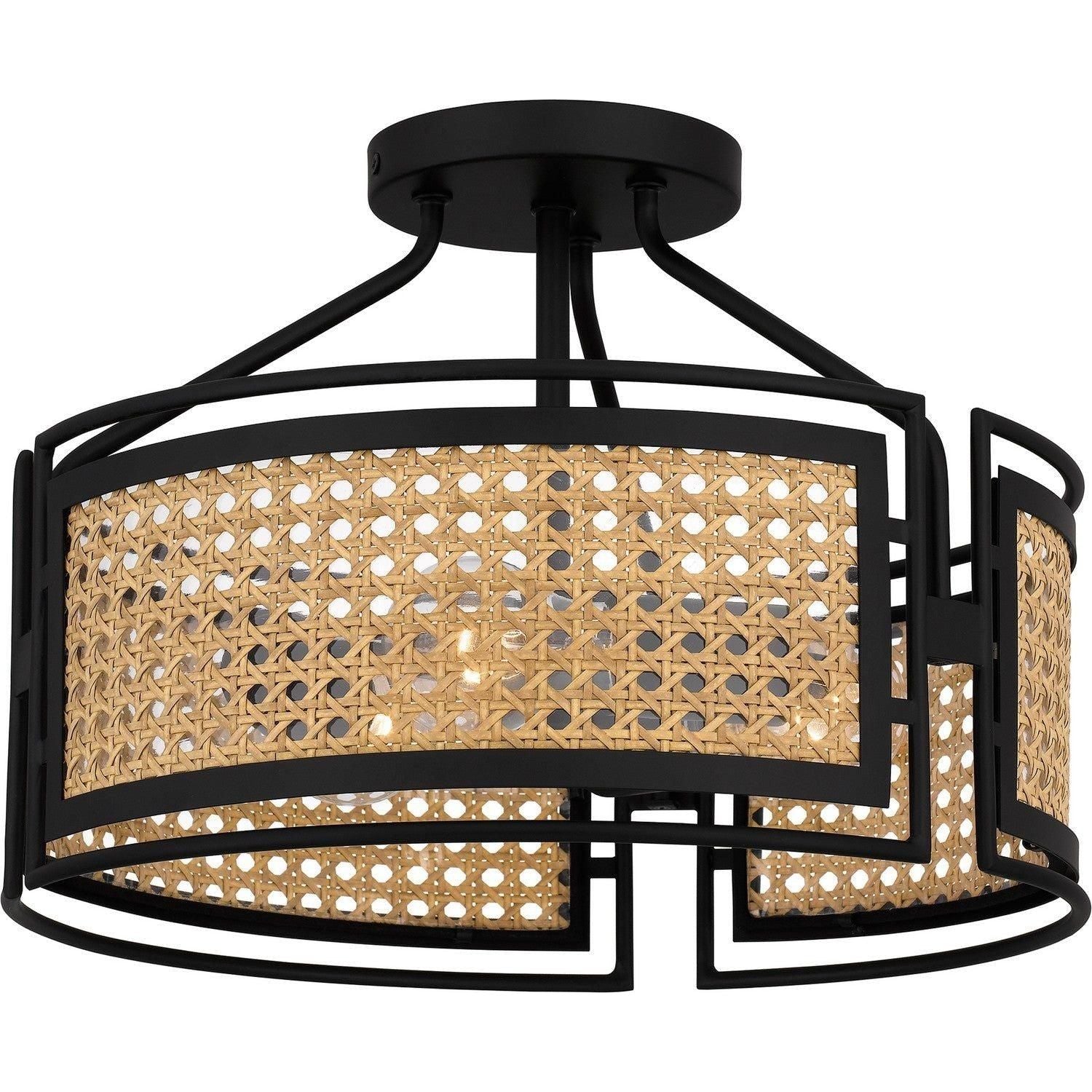 Quoizel - Priya Semi Flush Mount - PYA1714MBK - Canada Light Shop