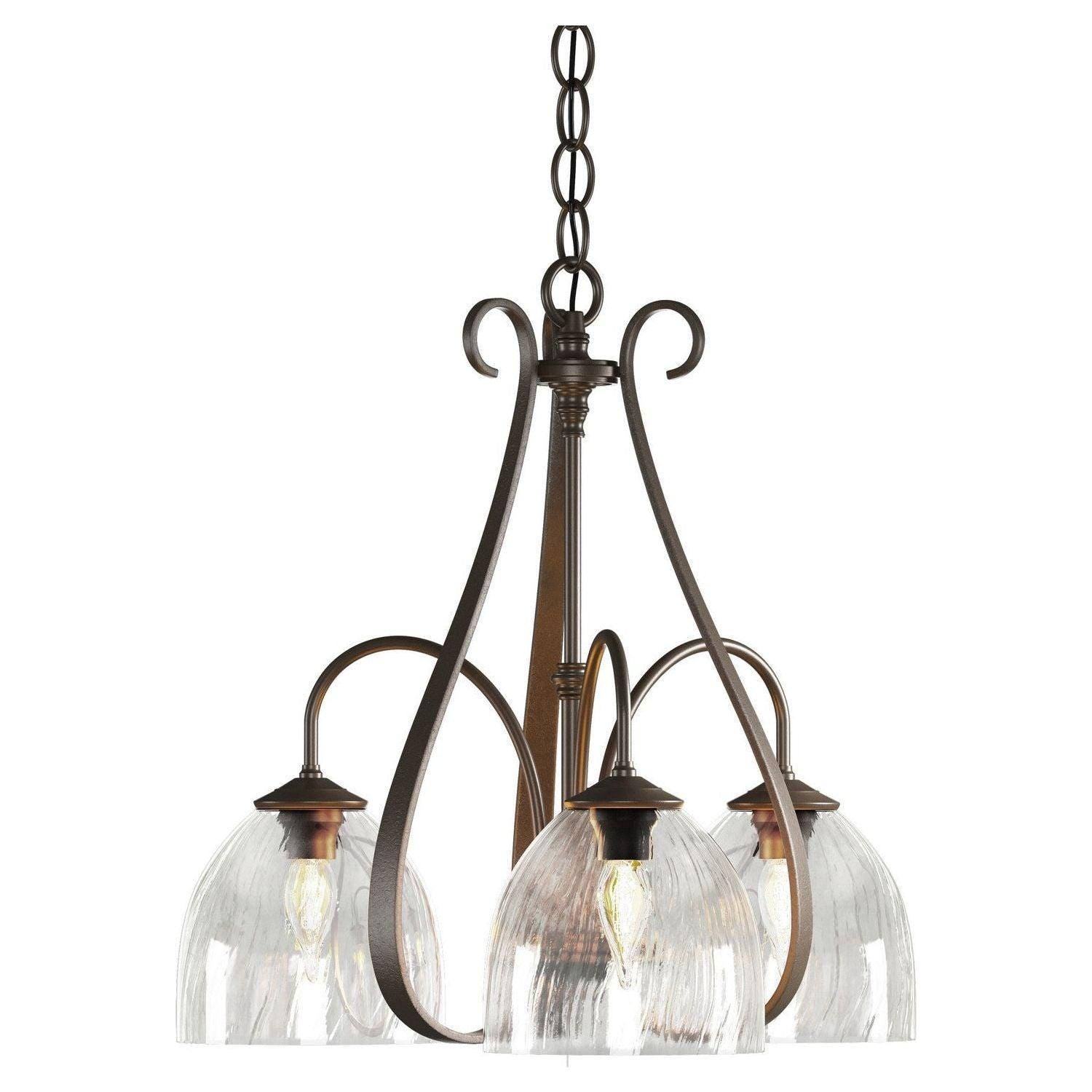 Hubbardton Forge - Sweeping Taper 3 Arm Chandelier - 101441-SKT-05-LL0001 - Canada Light Shop