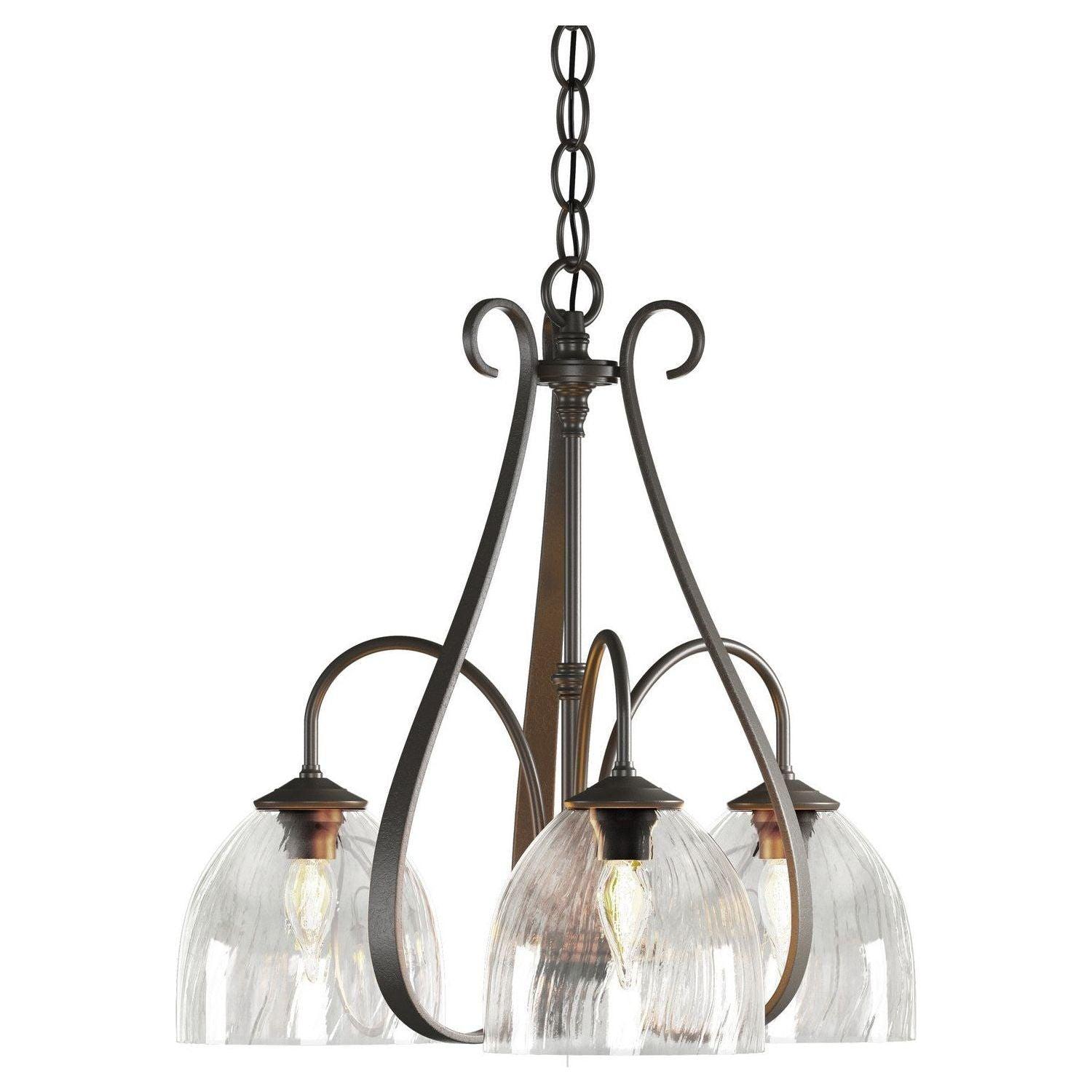 Hubbardton Forge - Sweeping Taper 3 Arm Chandelier - 101441-SKT-07-LL0001 - Canada Light Shop