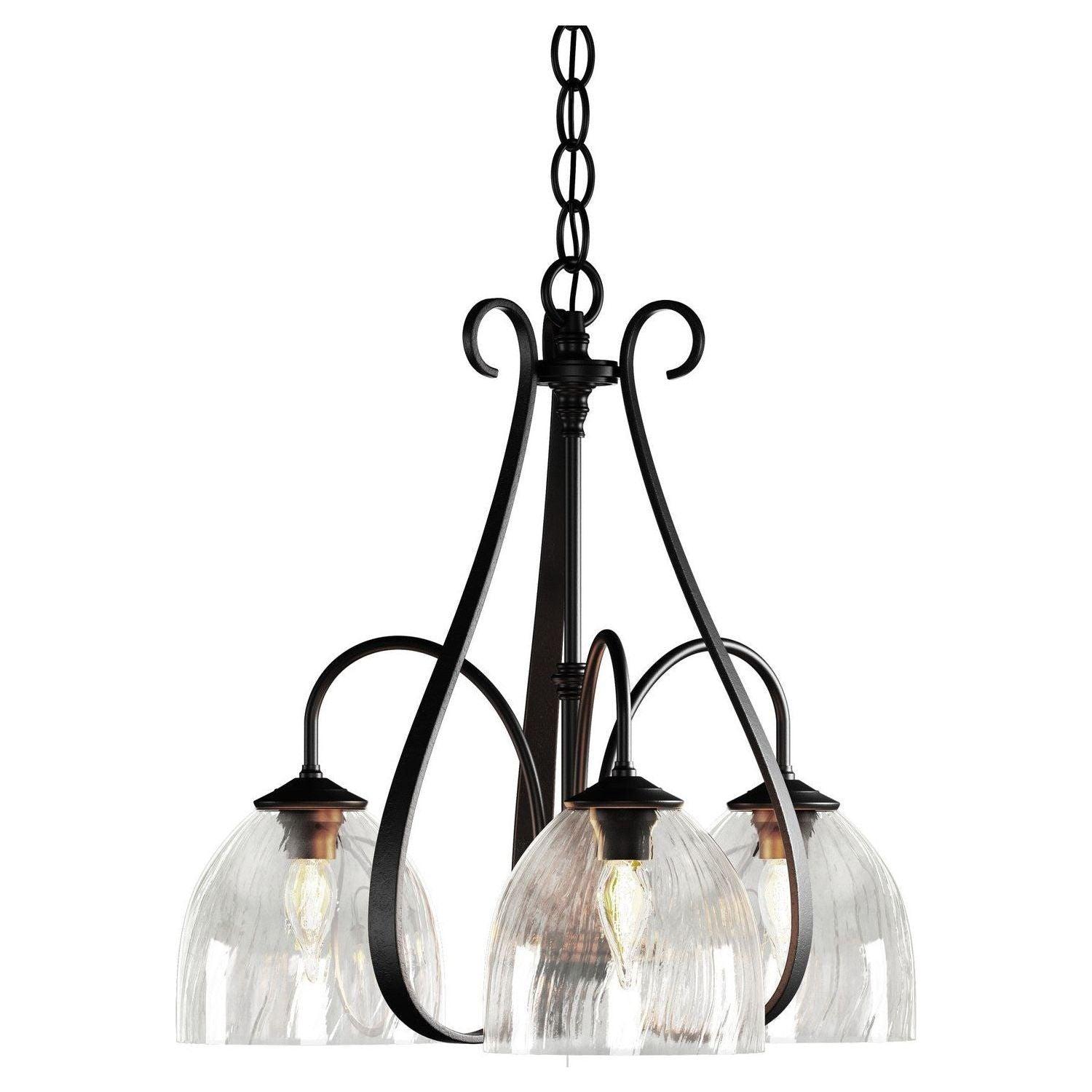 Hubbardton Forge - Sweeping Taper 3 Arm Chandelier - 101441-SKT-10-LL0001 - Canada Light Shop