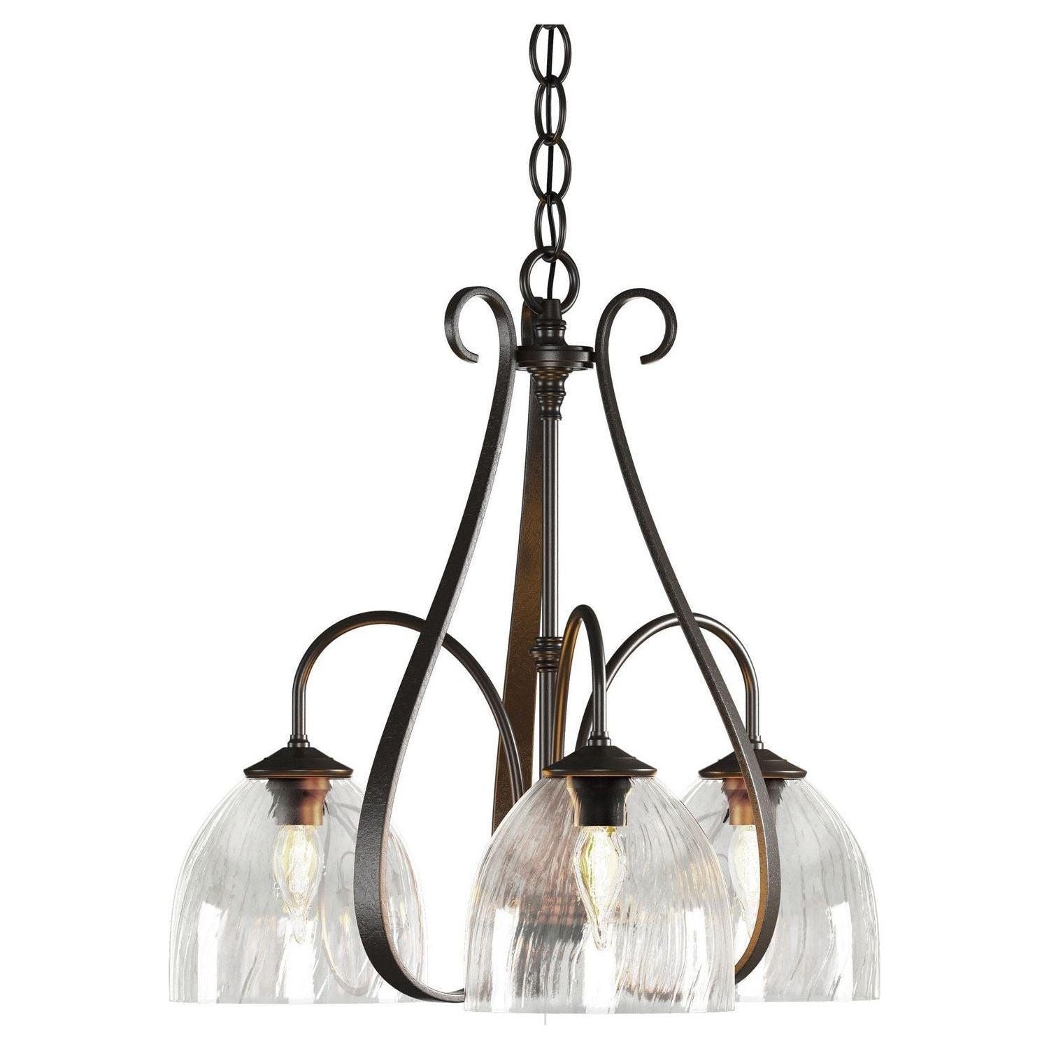 Hubbardton Forge - Sweeping Taper 3 Arm Chandelier - 101441-SKT-14-LL0001 - Canada Light Shop