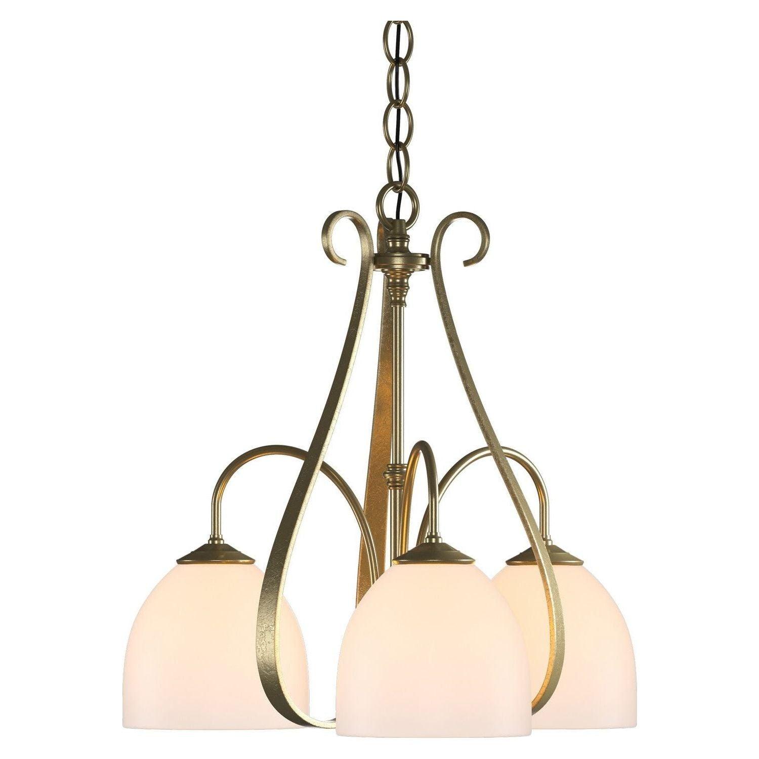 Hubbardton Forge - Sweeping Taper 3 Arm Chandelier - 101441-SKT-86-GG0001 - Canada Light Shop