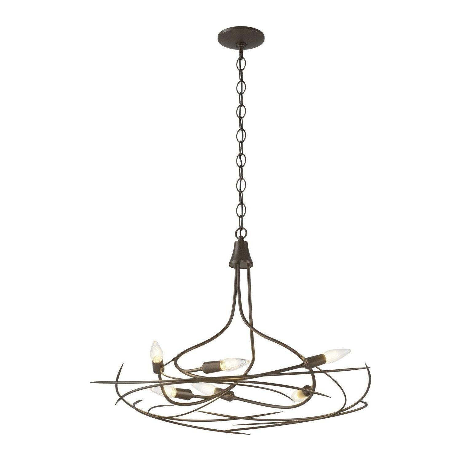 Hubbardton Forge - Wisp Chandelier - 101620-SKT-05 - Canada Light Shop