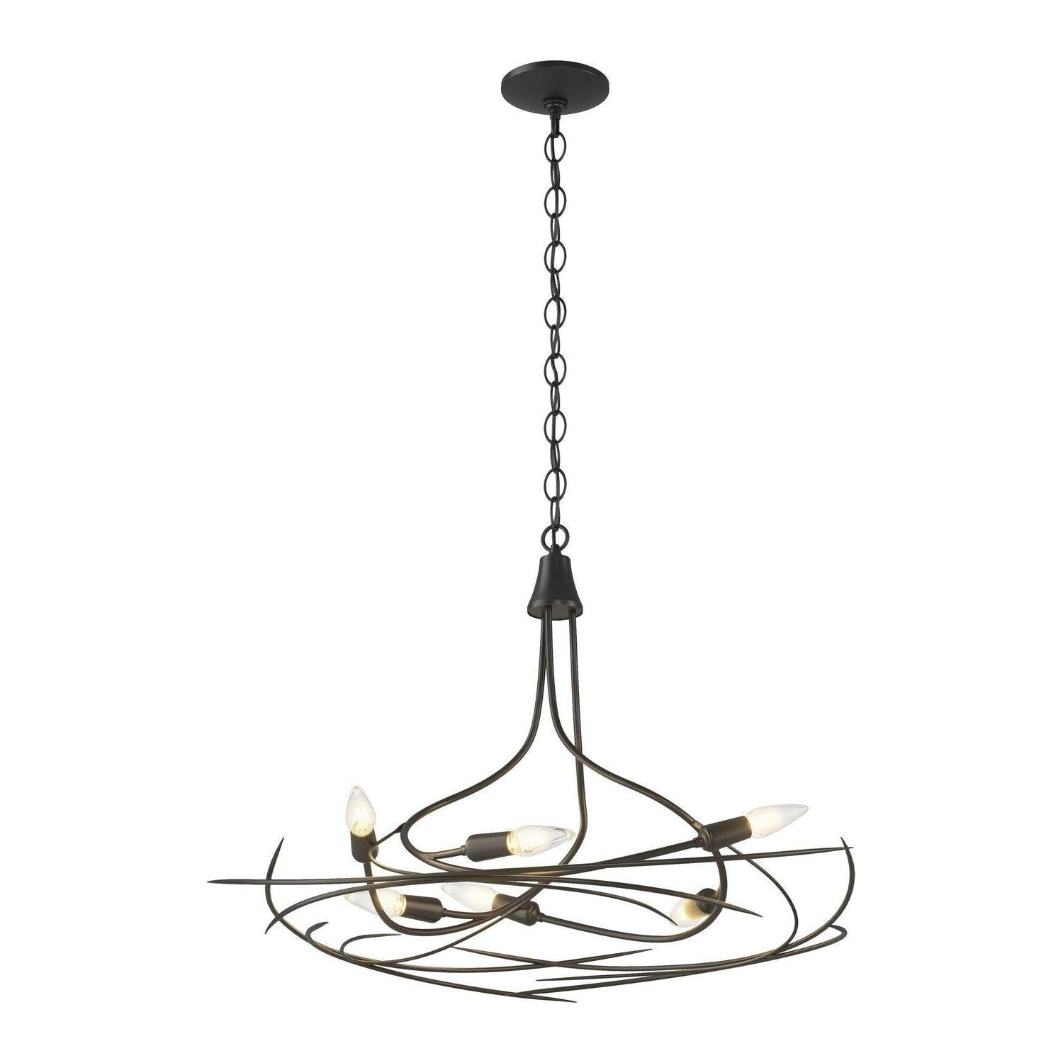 Hubbardton Forge - Wisp Chandelier - 101620-SKT-10 - Canada Light Shop