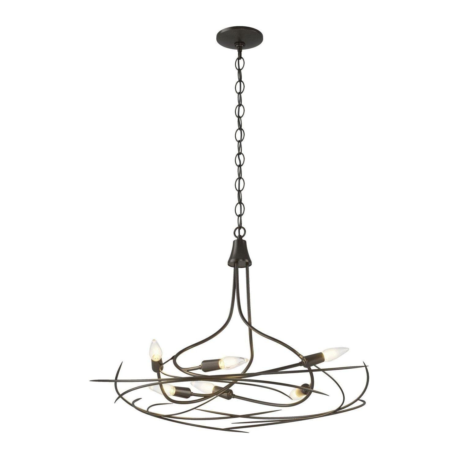 Hubbardton Forge - Wisp Chandelier - 101620-SKT-14 - Canada Light Shop