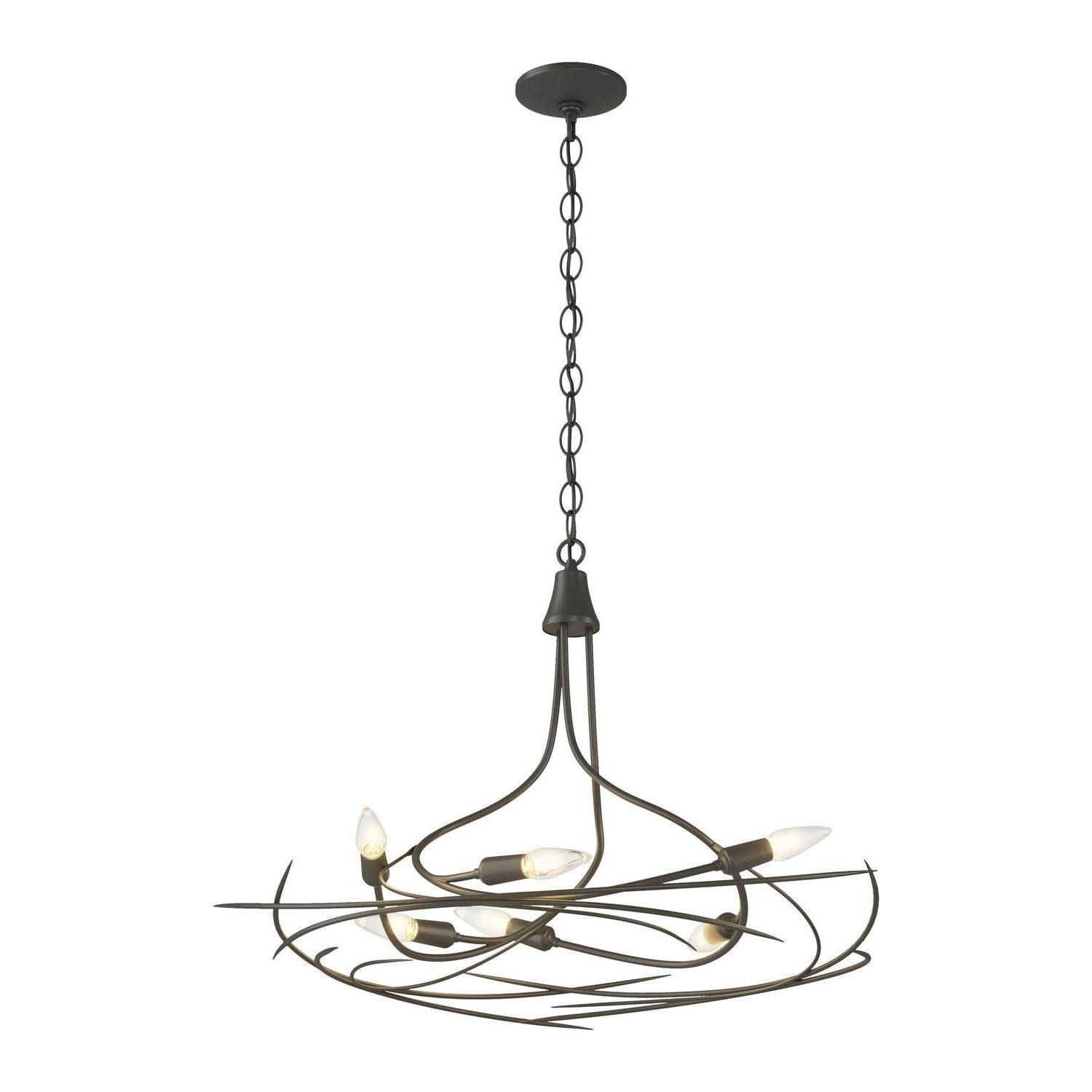 Hubbardton Forge - Wisp Chandelier - 101620-SKT-20 - Canada Light Shop