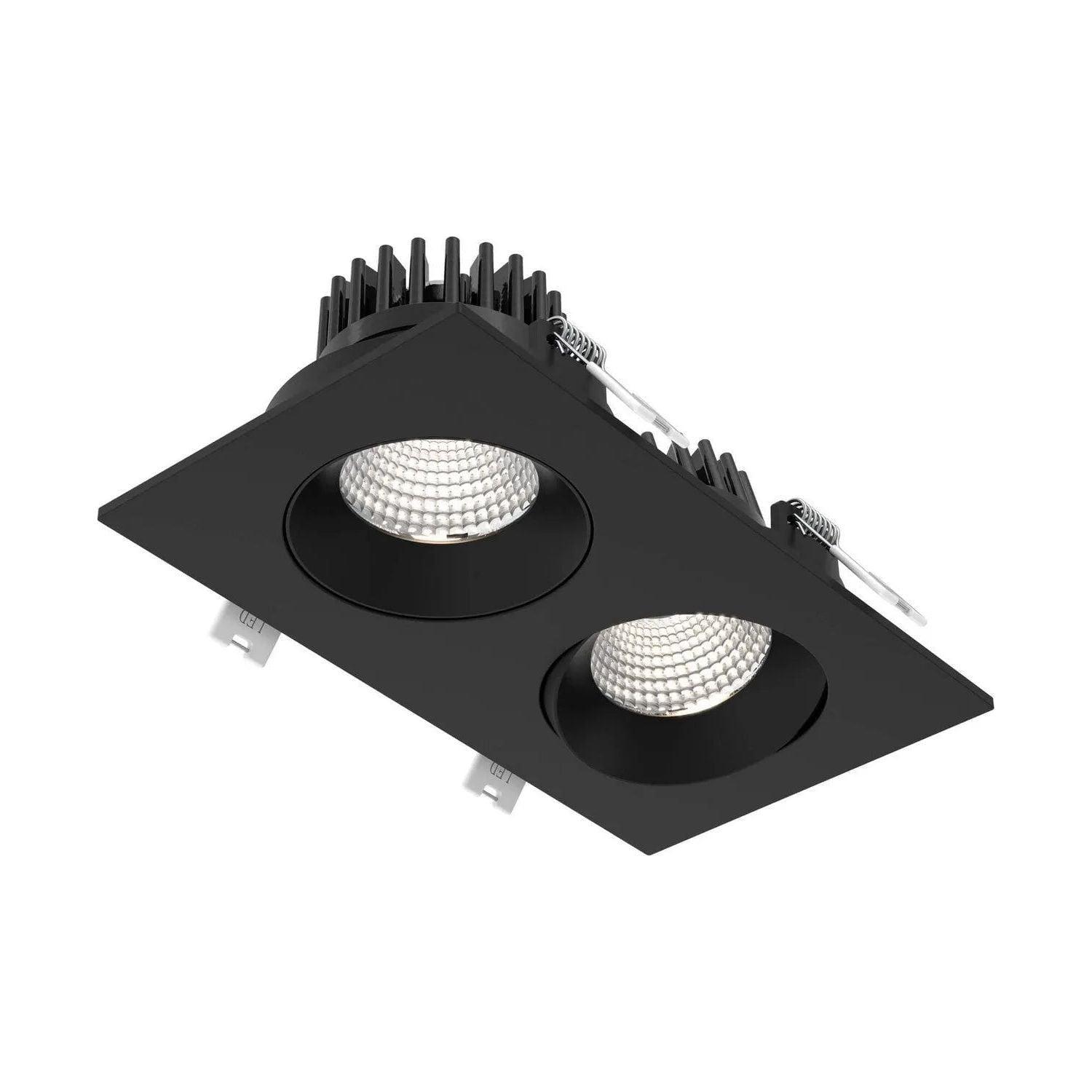 DALS Lighting - GBR 3.5" Double Recessed 5CCT - GBR35-CC-DUO-BK - Canada Light Shop