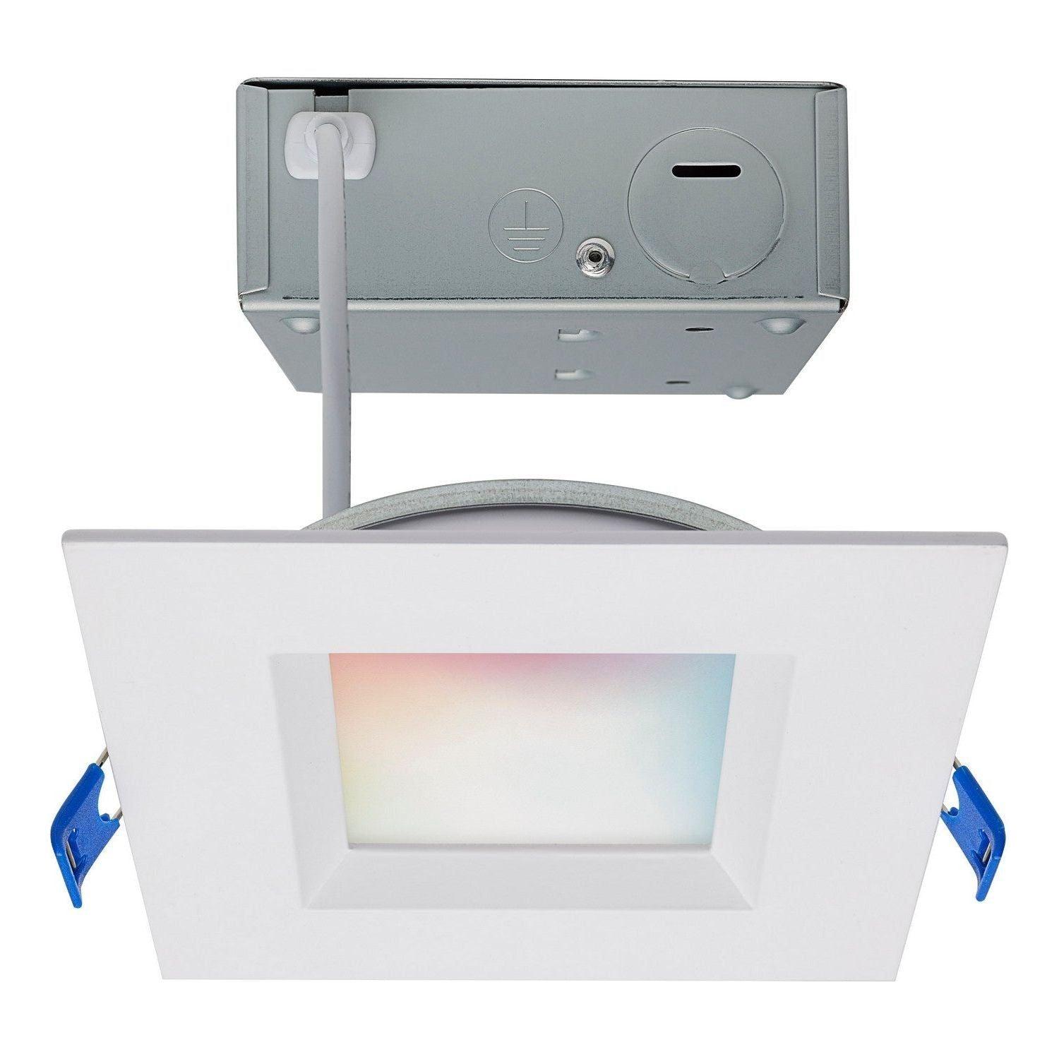 Satco Products - Starfish WiFi - 9 Watt Square - LED Direct Wire - Low Profile Regress Baffle Downlight - S11565 - Canada Light Shop