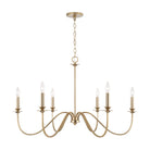 Capital Lighting - AA1029MA - Six Light Chandelier - Weston - Matte Brass