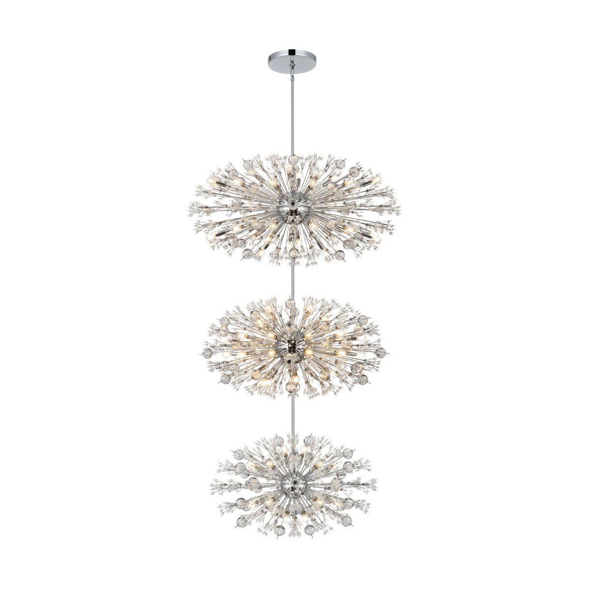 Elegant Lighting - Vera 90 Light Chandelier - 2500G50L3C - Canada Light Shop
