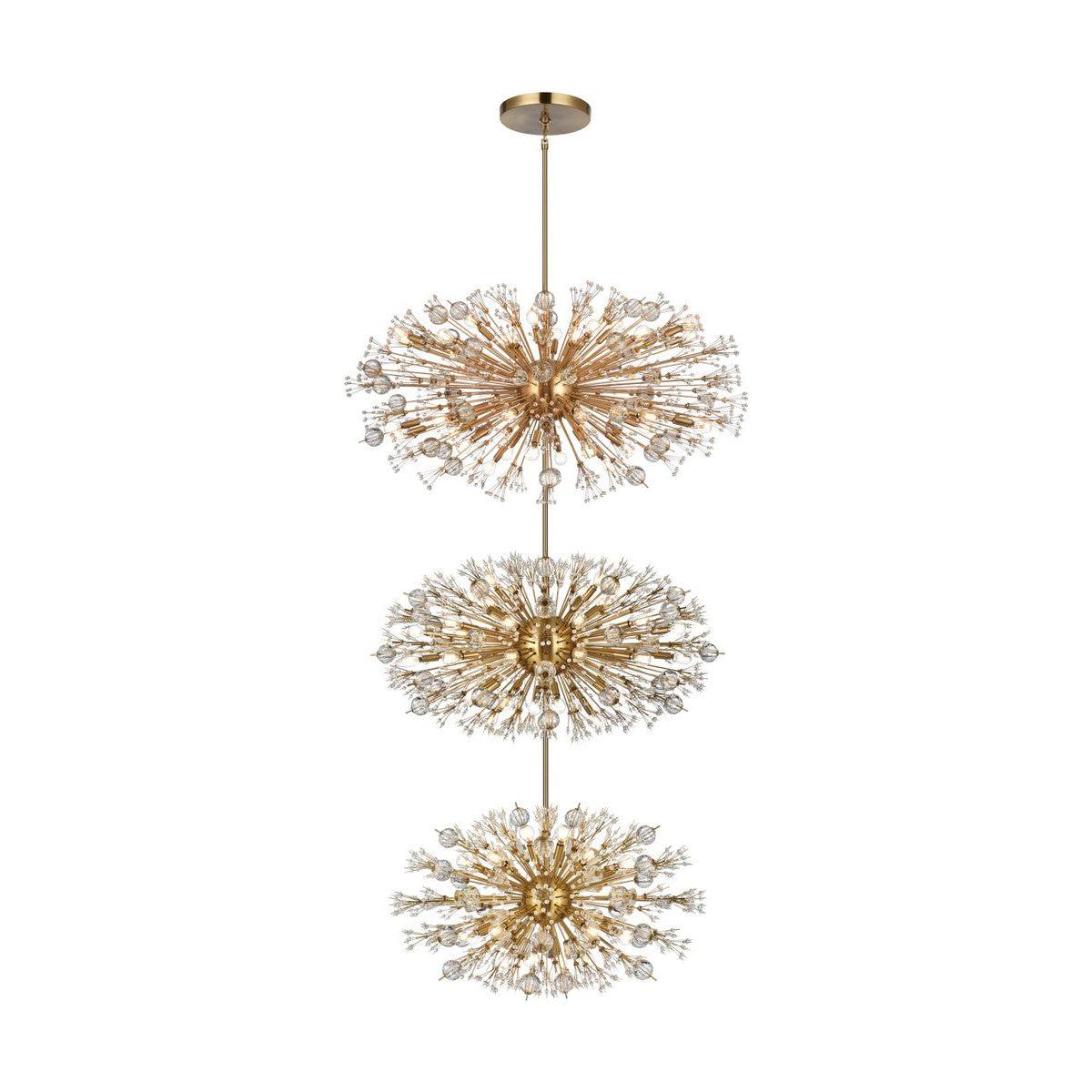 Elegant Lighting - Vera 90 Light Chandelier - 2500G50L3SG - Canada Light Shop