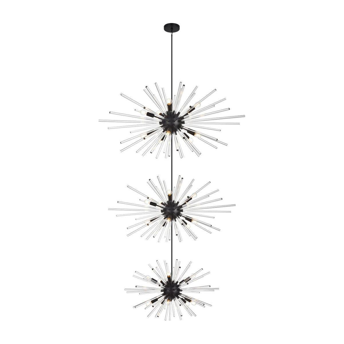 Elegant Lighting - Sienna Chandelier - 2502G46L3BK - Canada Light Shop