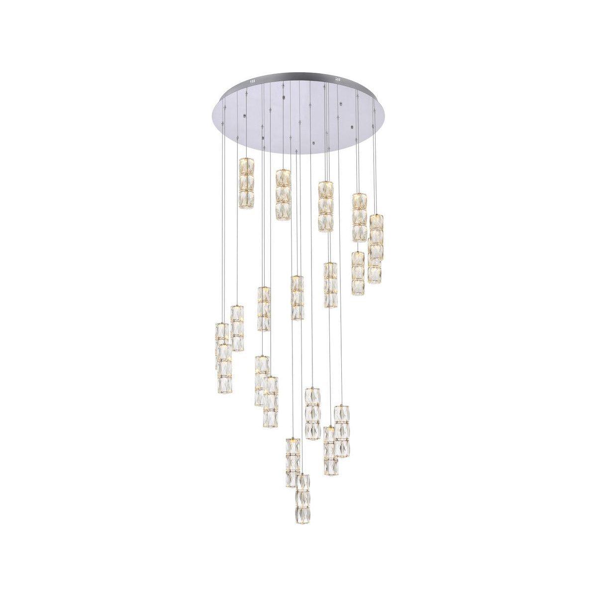 Elegant Lighting - Polaris LED Chandelier - 3500D38C - Canada Light Shop