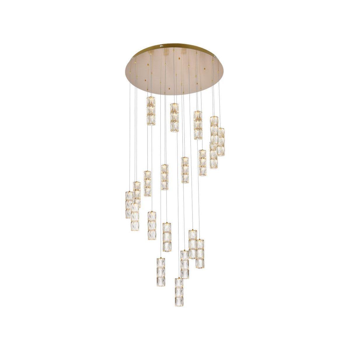Elegant Lighting - Polaris LED Chandelier - 3500D38G - Canada Light Shop