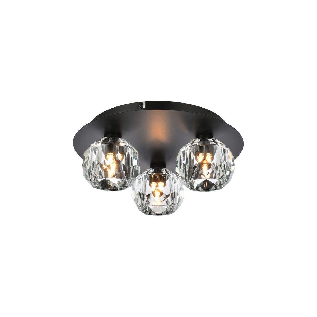 Elegant Lighting - Graham Flush Mount - 3509F12BK - Canada Light Shop