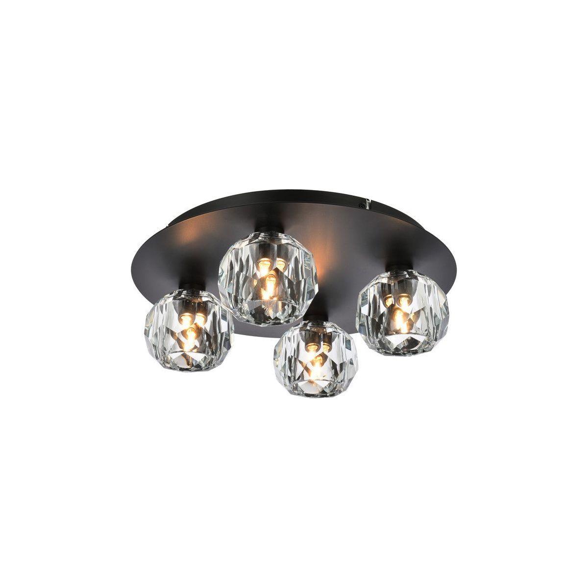 Elegant Lighting - Graham Flush Mount - 3509F14BK - Canada Light Shop