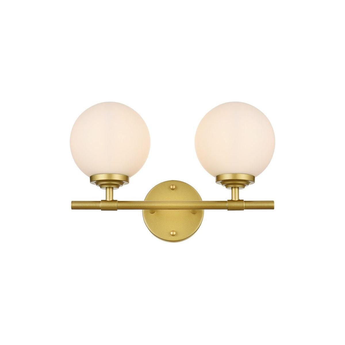Elegant Lighting - Ansley Bath Sconce - LD7301W15BRA - Canada Light Shop
