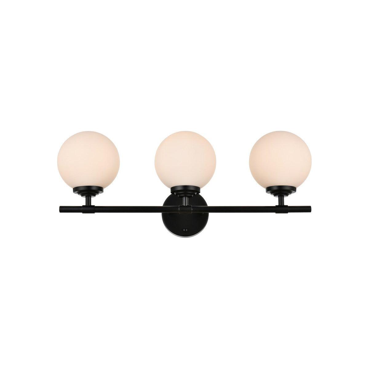 Elegant Lighting - Ansley Bath Sconce - LD7301W24BLK - Canada Light Shop