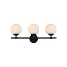 Elegant Lighting - Ansley Bath Sconce - LD7301W24BLK - Canada Light Shop