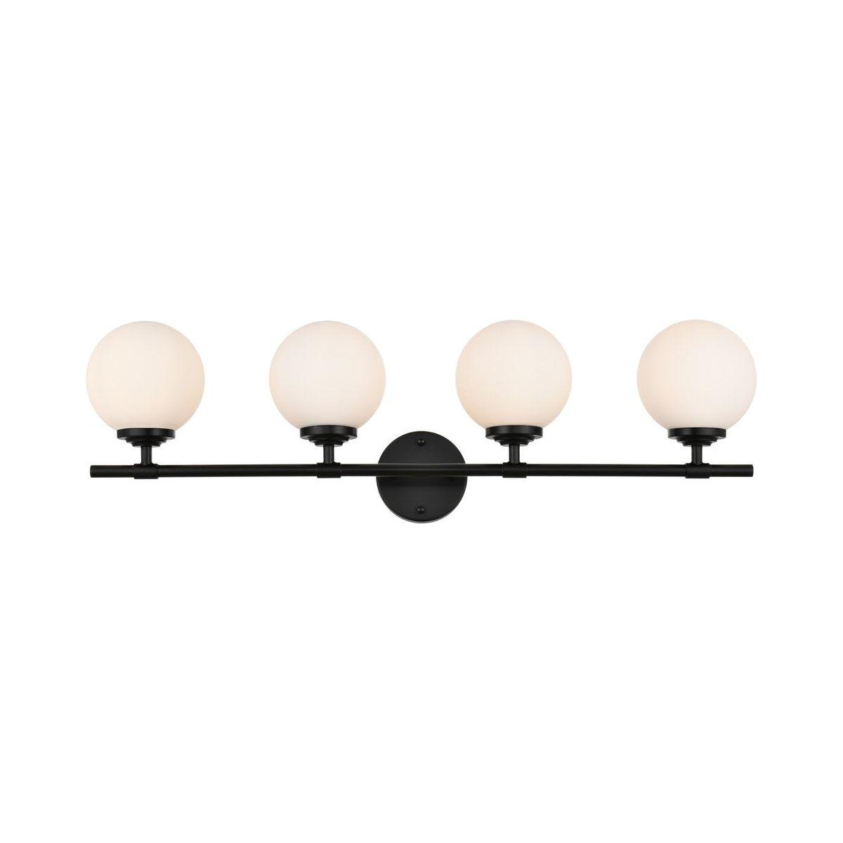Elegant Lighting - Ansley Bath Sconce - LD7301W33BLK - Canada Light Shop