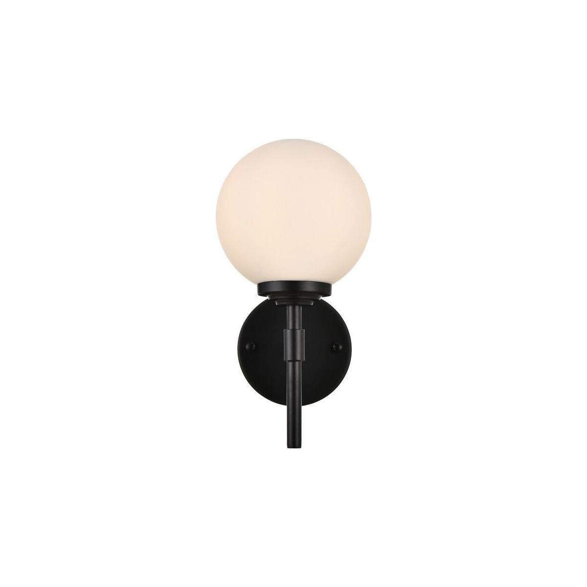 Elegant Lighting - Ansley Bath Sconce - LD7301W6BLK - Canada Light Shop