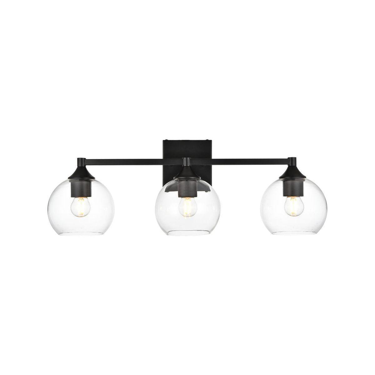 Elegant Lighting - Foster Bath Sconce - LD7308W25BLK - Canada Light Shop