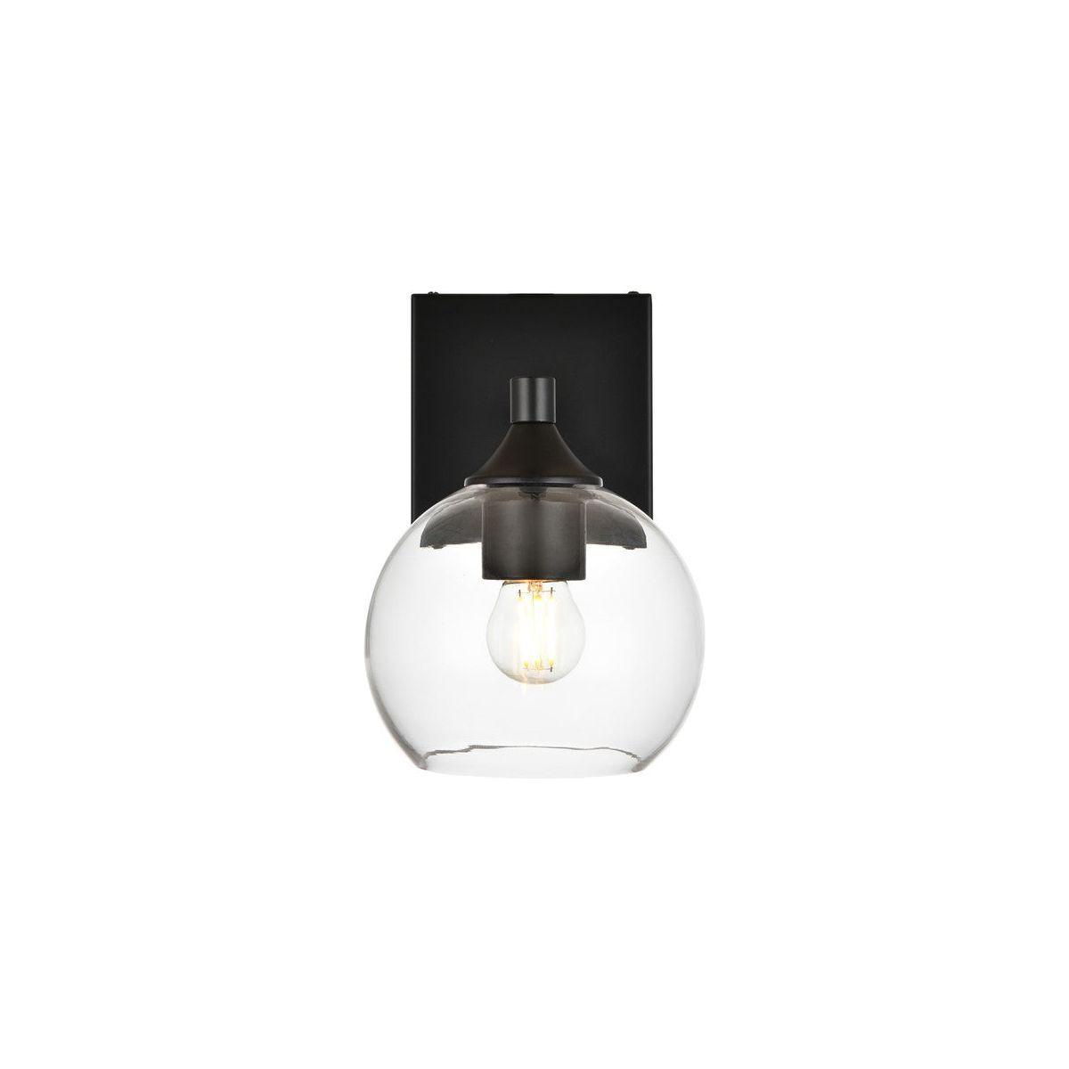 Elegant Lighting - Foster Bath Sconce - LD7308W6BLK - Canada Light Shop