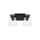Elegant Lighting - Merrick Bath Sconce - LD7312W14BLK - Canada Light Shop