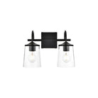 Elegant Lighting - Avani Bath Sconce - LD7313W14BLK - Canada Light Shop