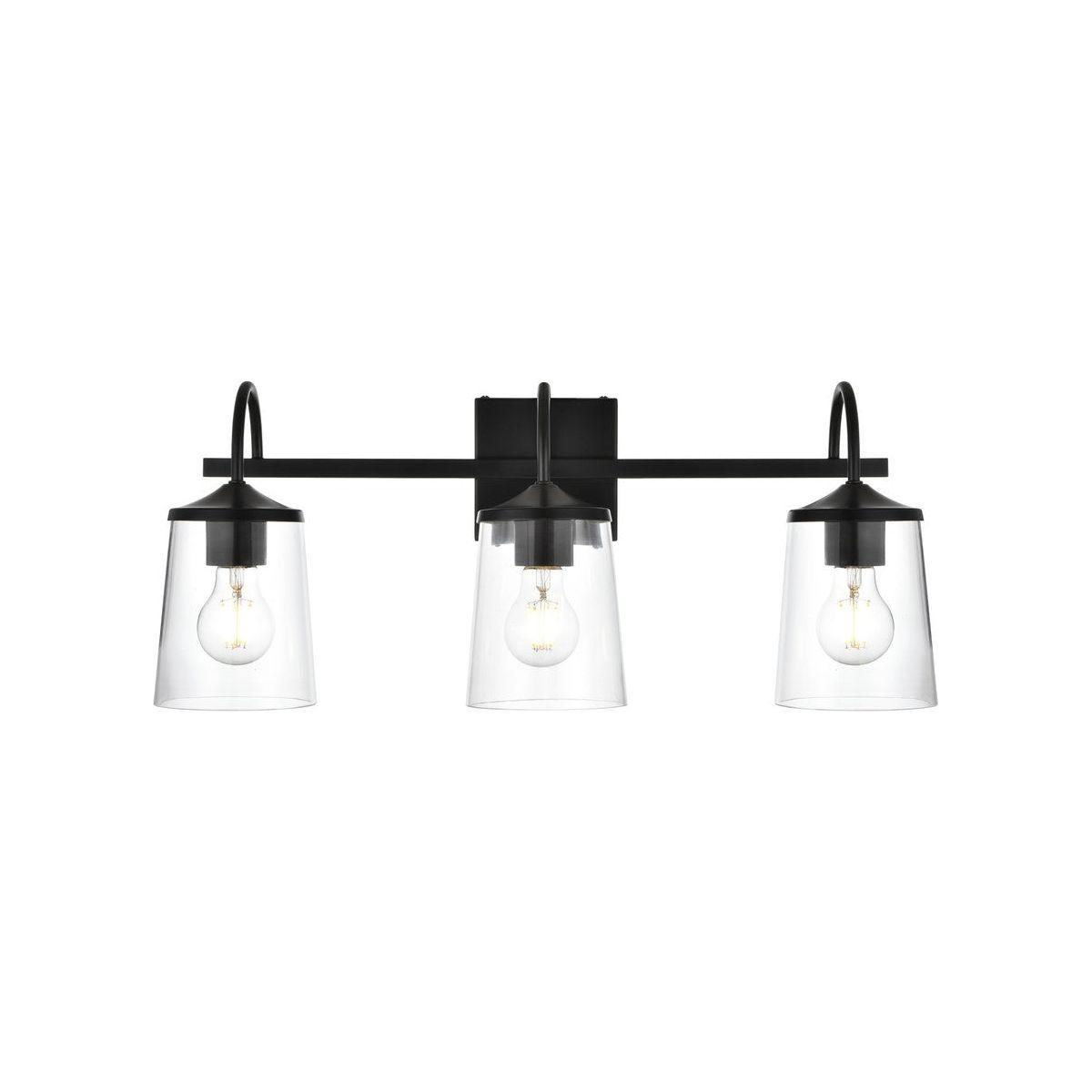 Elegant Lighting - Avani Bath Sconce - LD7313W24BLK - Canada Light Shop