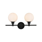 Elegant Lighting - Cordelia Bath Sconce - LD7317W19BLK - Canada Light Shop