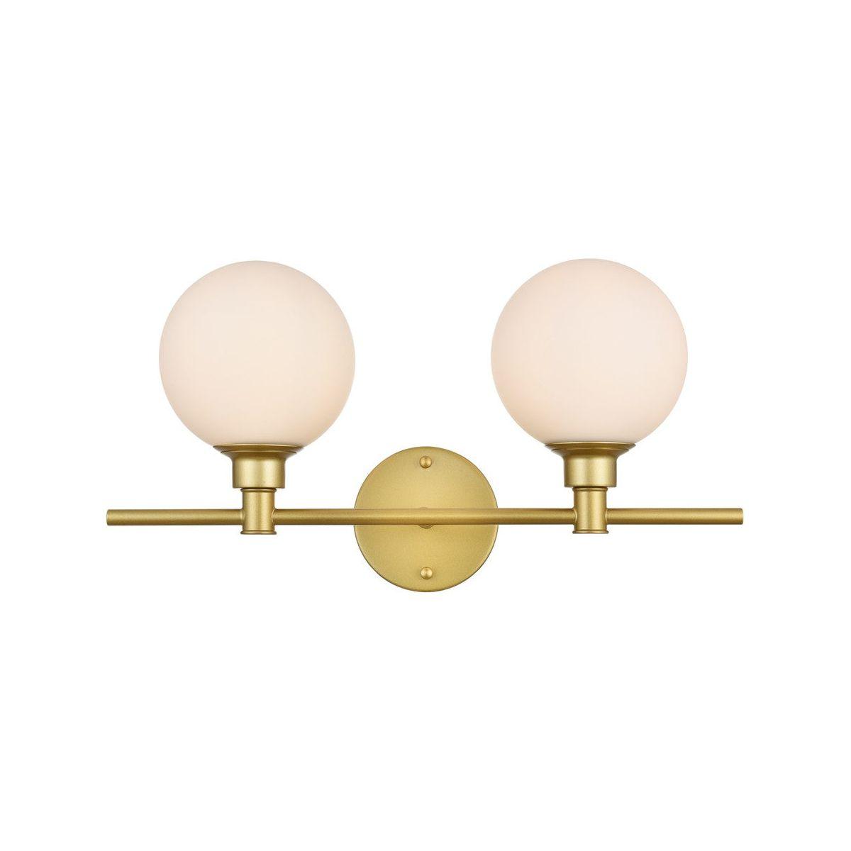 Elegant Lighting - Cordelia Bath Sconce - LD7317W19BRA - Canada Light Shop