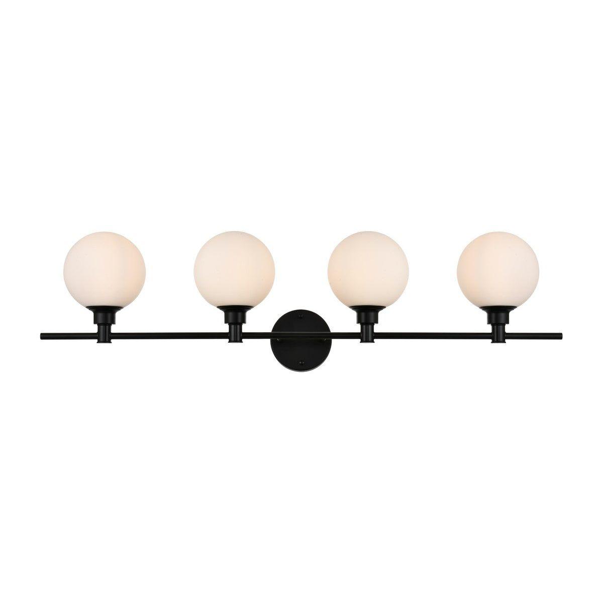 Elegant Lighting - Cordelia Bath Sconce - LD7317W38BLK - Canada Light Shop