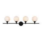 Elegant Lighting - Cordelia Bath Sconce - LD7317W38BLK - Canada Light Shop
