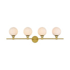 Elegant Lighting - Cordelia Bath Sconce - LD7317W38BRA - Canada Light Shop