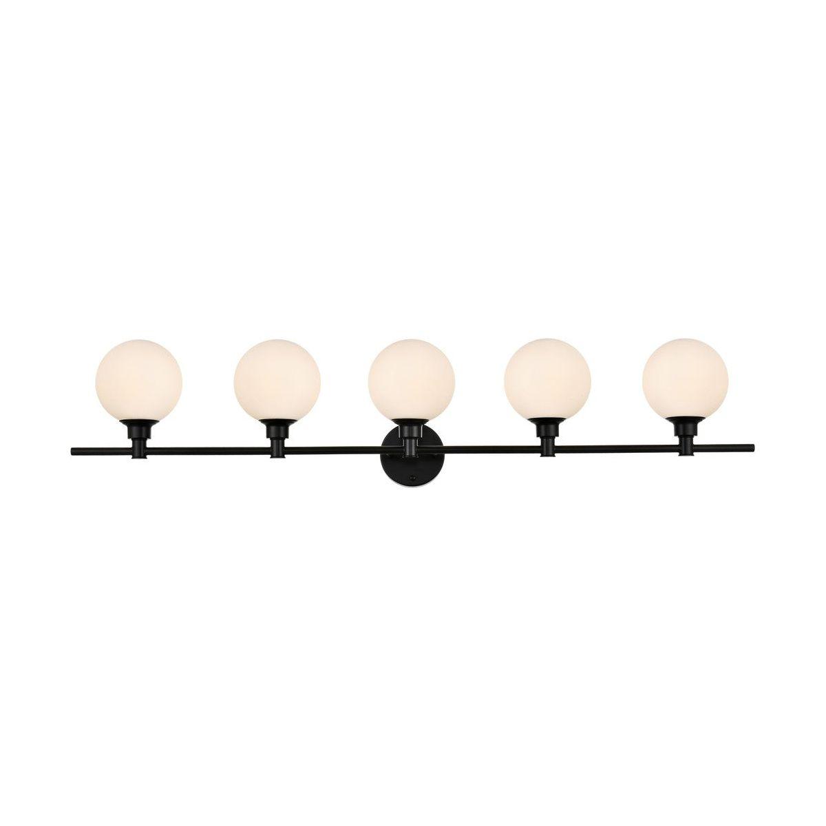 Elegant Lighting - Cordelia Bath Sconce - LD7317W47BLK - Canada Light Shop