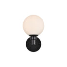 Elegant Lighting - Cordelia Bath Sconce - LD7317W6BLK - Canada Light Shop