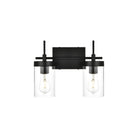 Elegant Lighting - Benny Bath Sconce - LD7319W14BLK - Canada Light Shop