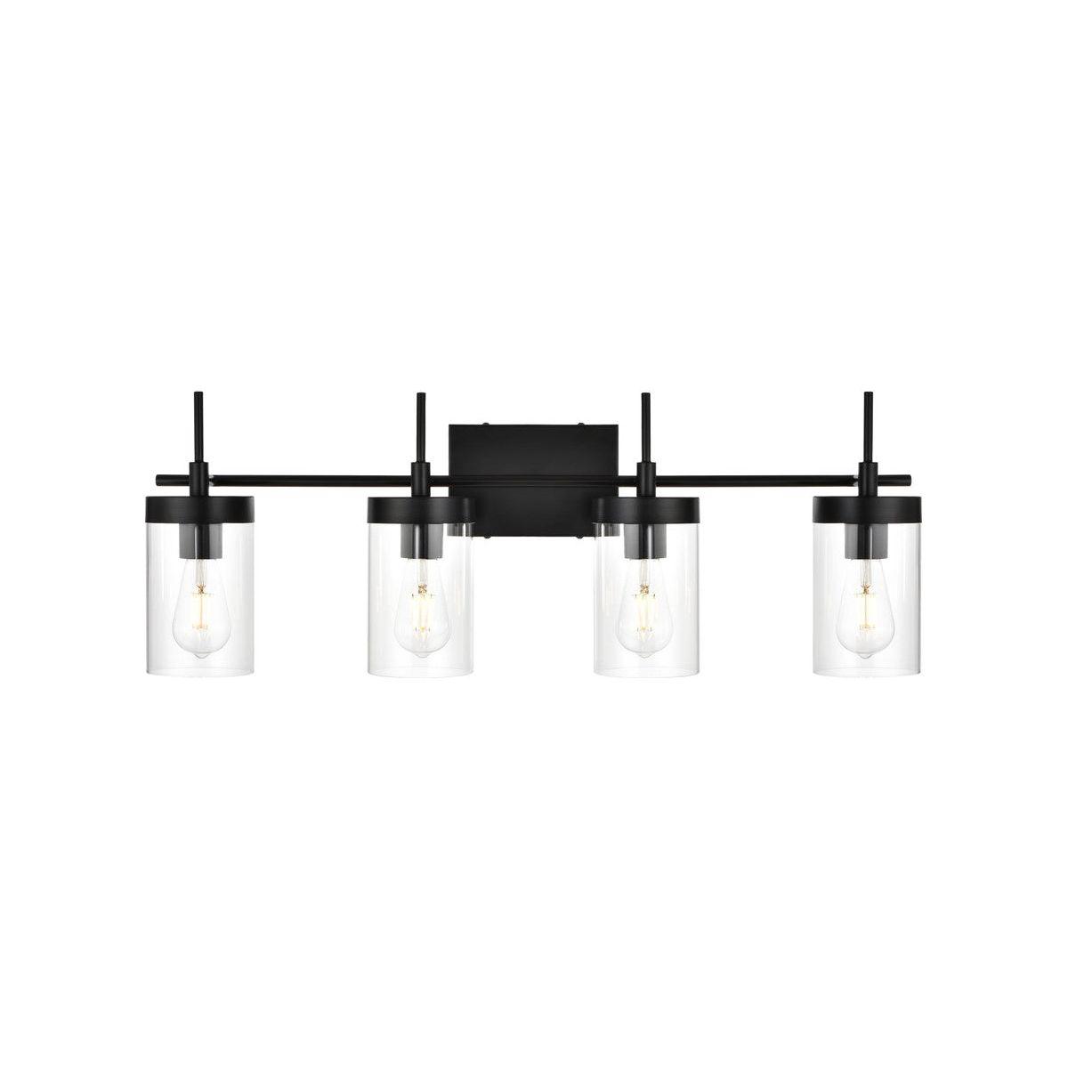Elegant Lighting - Benny Bath Sconce - LD7319W32BLK - Canada Light Shop