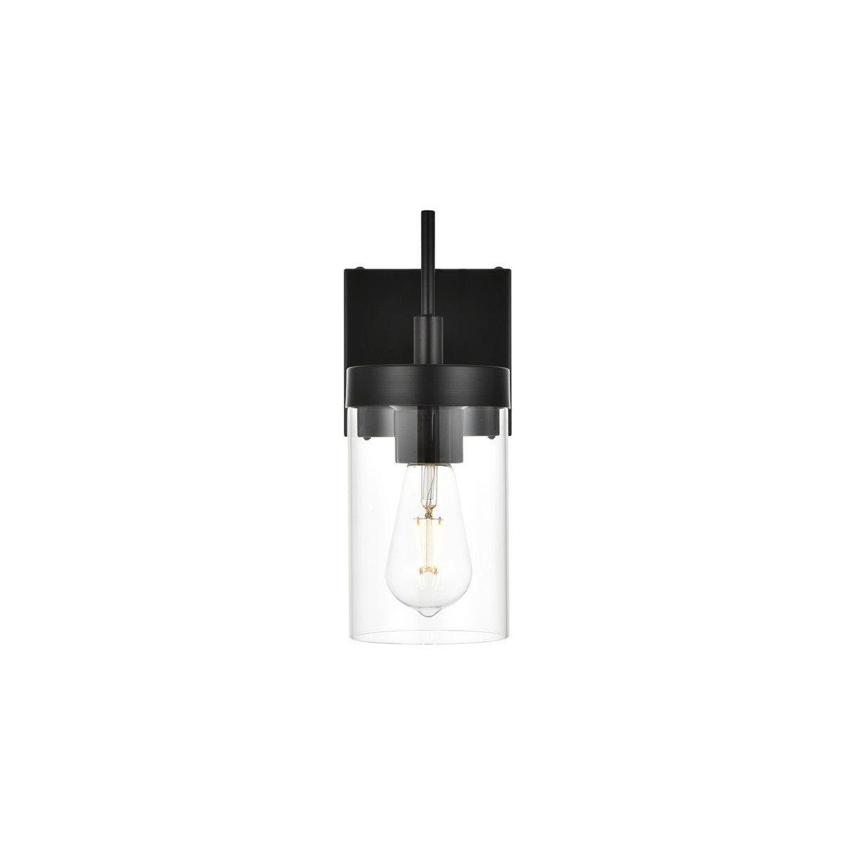 Elegant Lighting - Benny Bath Sconce - LD7319W5BLK - Canada Light Shop