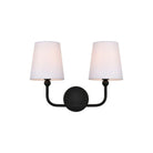 Elegant Lighting - Colson Bath Sconce - LD7322W16BLK - Canada Light Shop