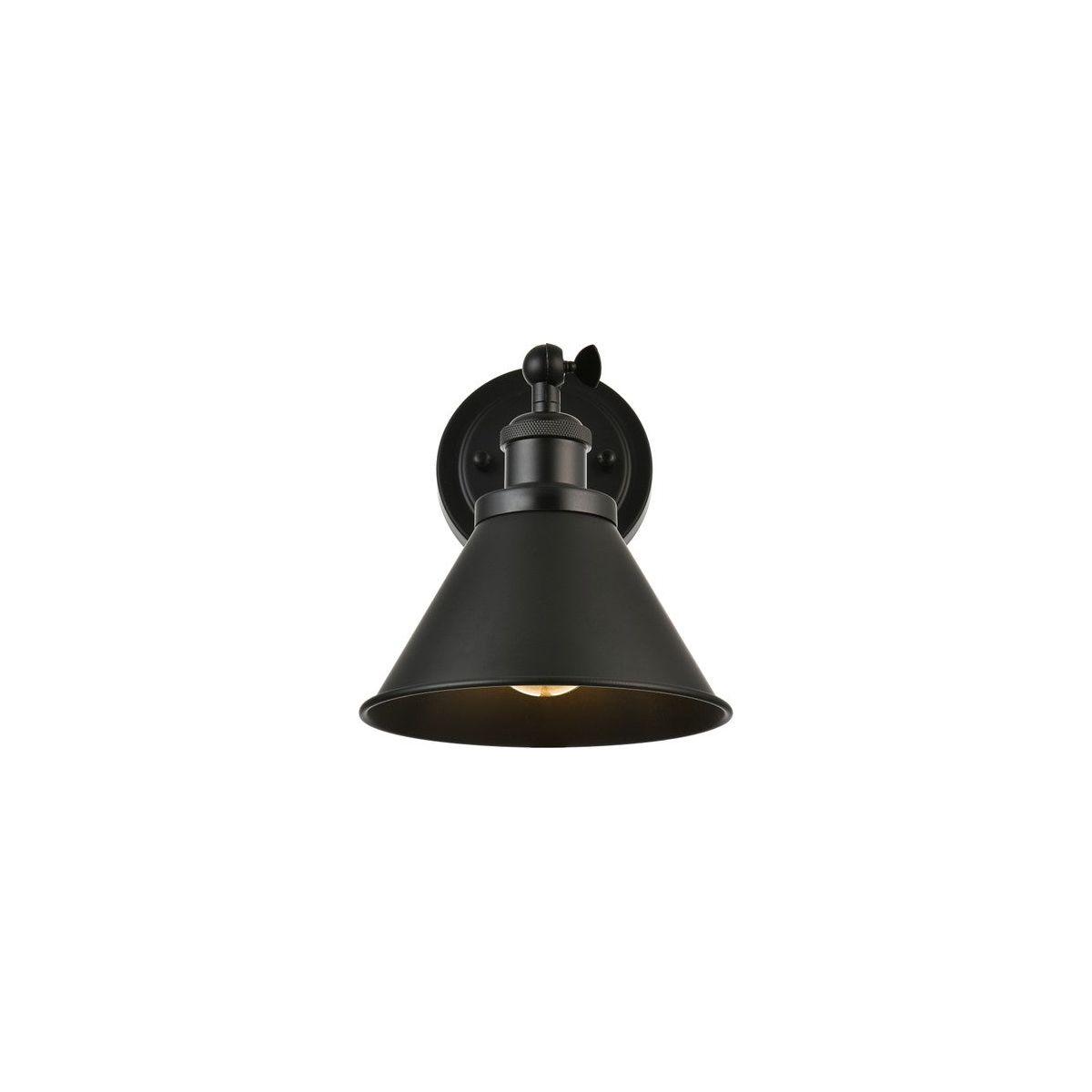 Elegant Lighting - Bentley Bath Sconce - LD7324W7BLK - Canada Light Shop