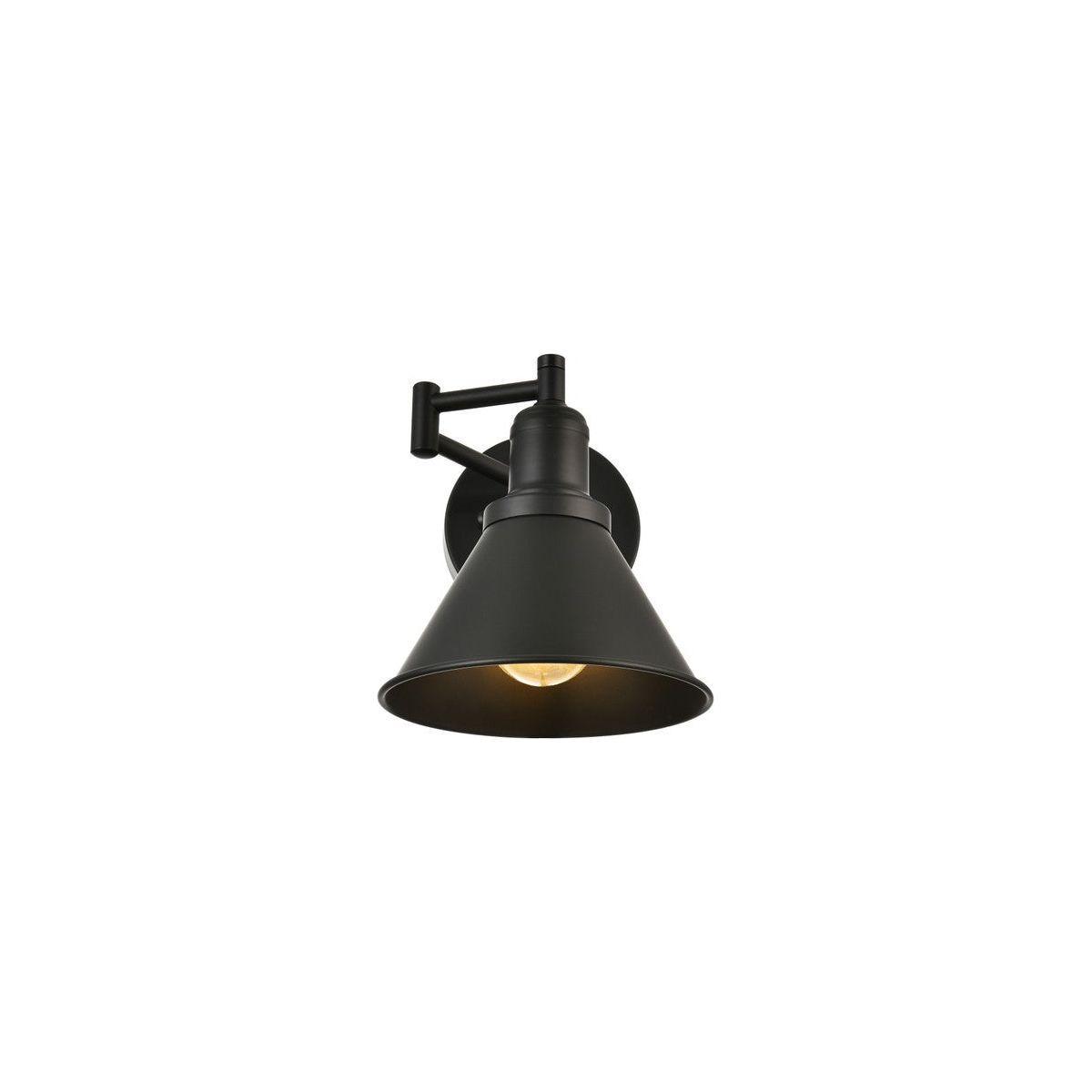 Elegant Lighting - Judson Swing Arm Wall Sconce - LD7326W7BLK - Canada Light Shop