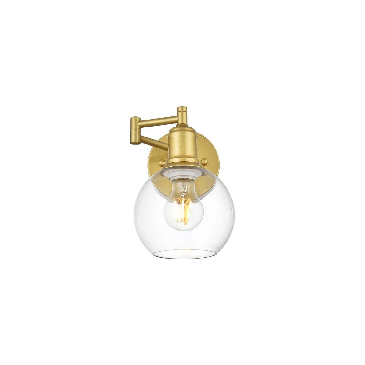 Elegant Lighting - Davian Swing Arm Wall Sconce - LD7327W6BRA - Canada Light Shop