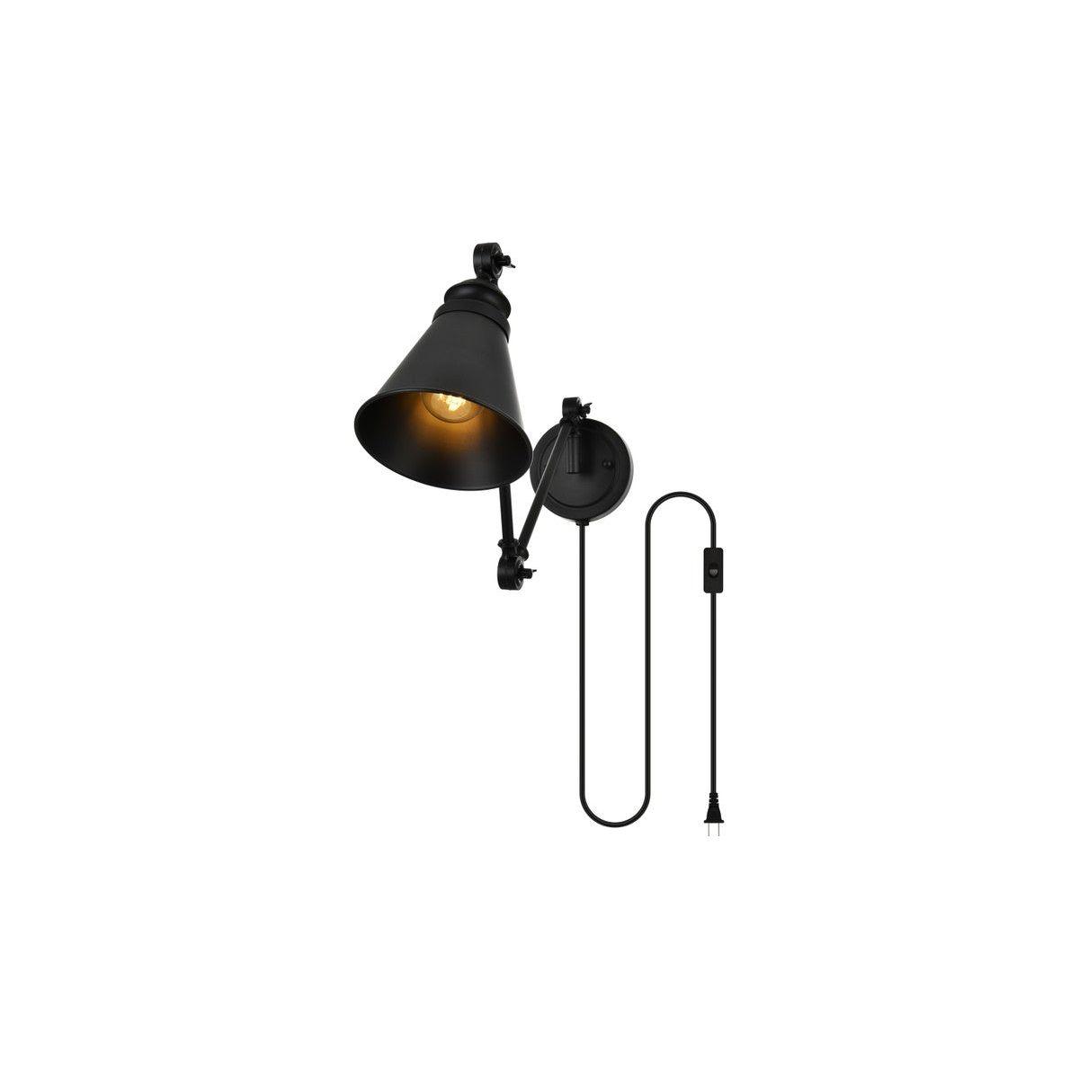 Elegant Lighting - Van Wall Sconce - LD7328W6BLK - Canada Light Shop