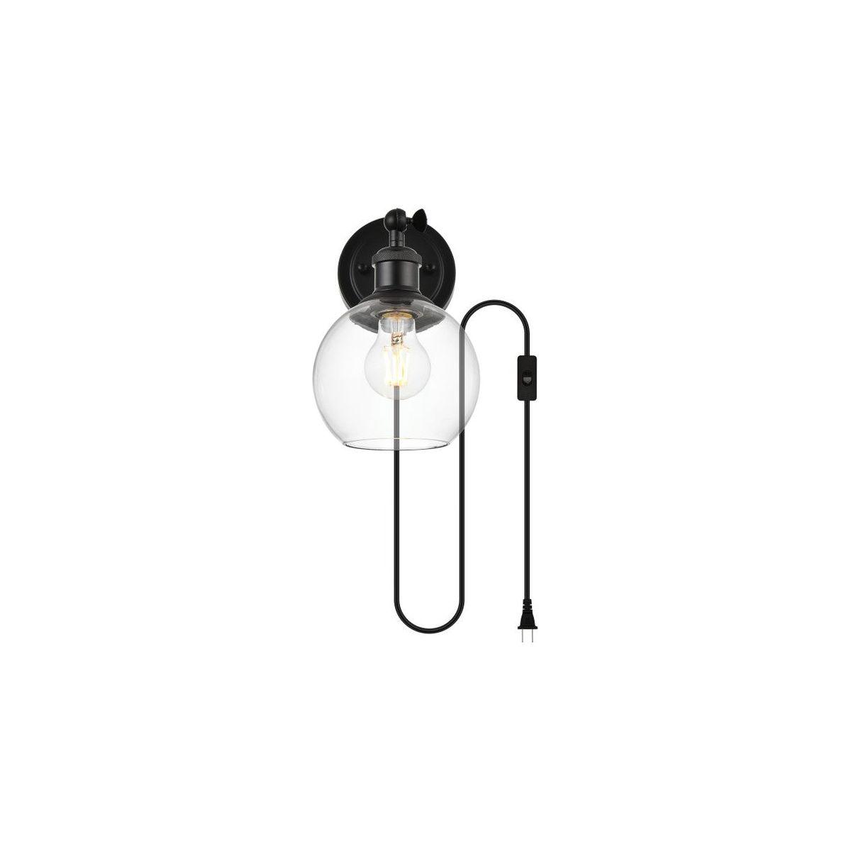 Elegant Lighting - Wesson Wall Sconce - LD7330W6BLK - Canada Light Shop