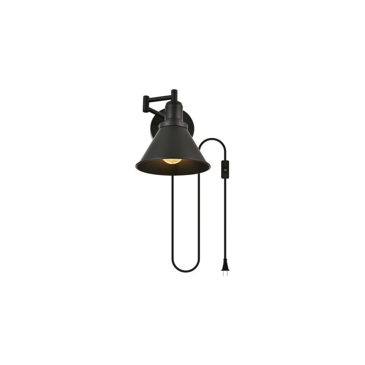 Elegant Lighting - Jair Wall Sconce - LD7331W7BLK - Canada Light Shop