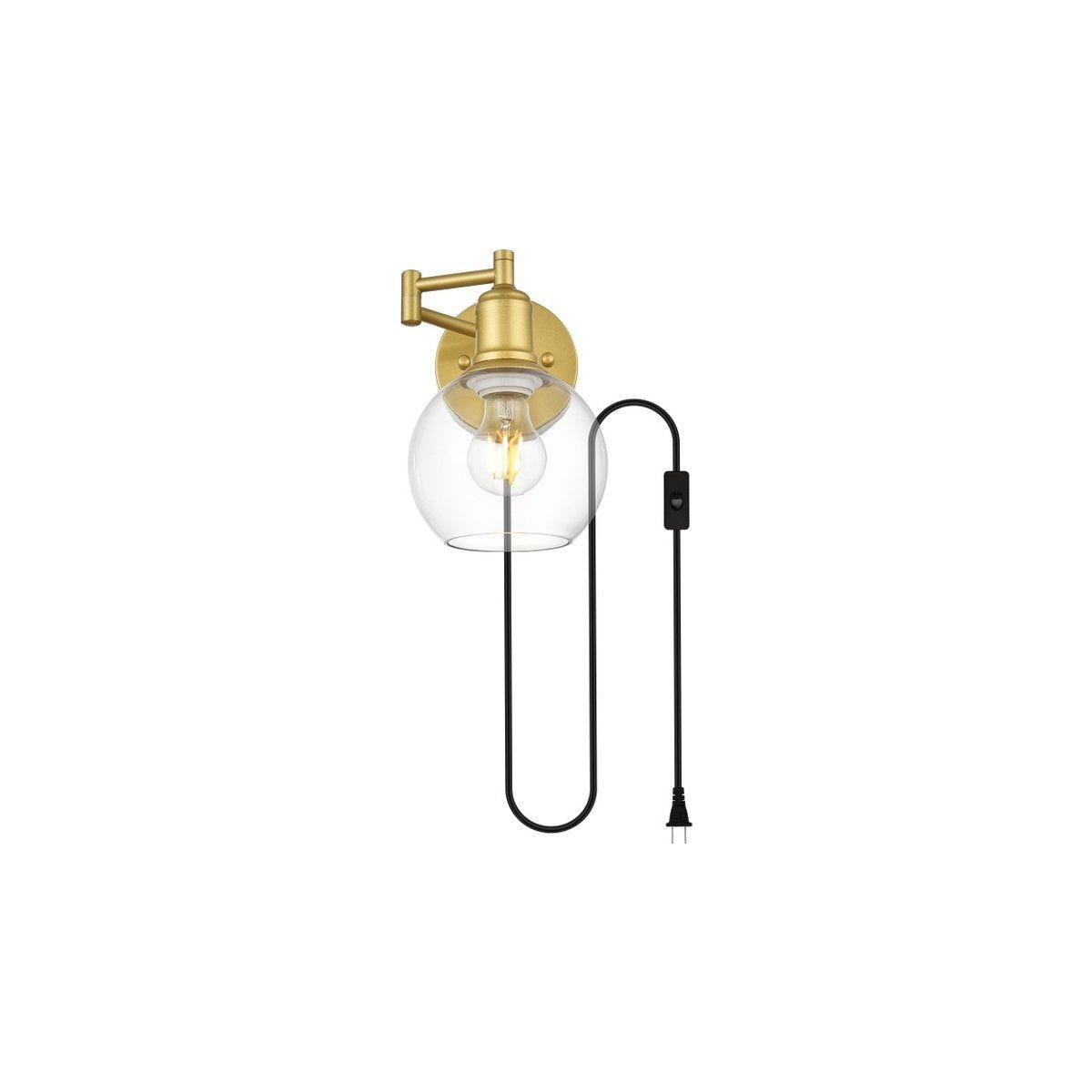Elegant Lighting - Caspian Wall Sconce - LD7332W6BRA - Canada Light Shop