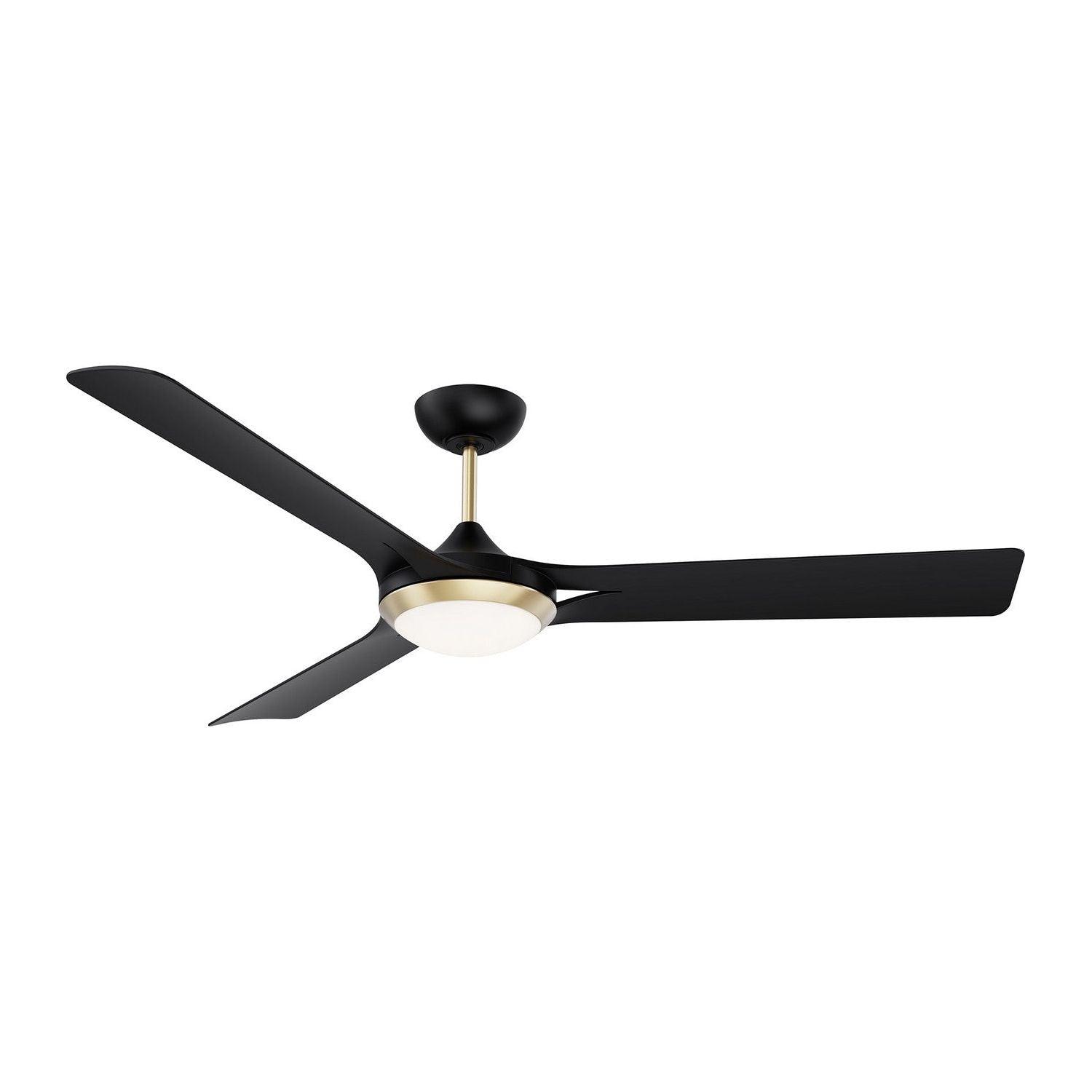 Kendal Lighting - Ori Ceiling Fan - AC30760-BLK/OCB - Canada Light Shop